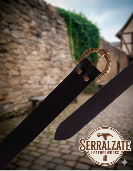 Medieval Carolus Snake Belt - Black