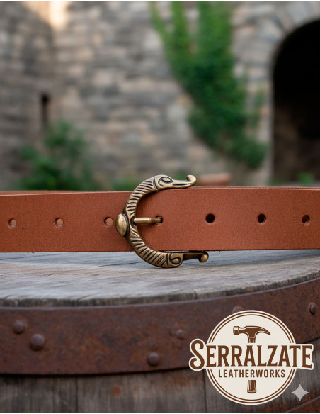 Medieval Belt Carolus snake - Brown