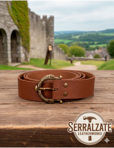 Medieval Belt Carolus snake - Brown