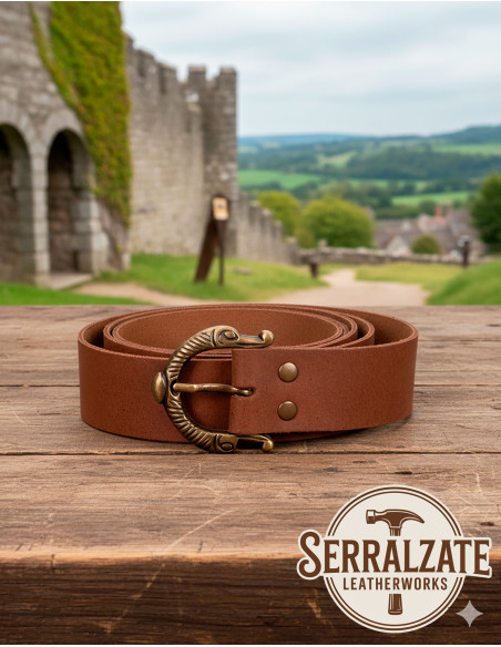 Medieval Carolus Snake Belt - Brown