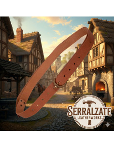 Medieval Belt Carolus snake - Brown 2