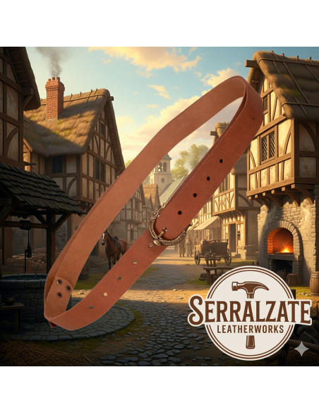 Medieval Carolus Snake Belt - Brown