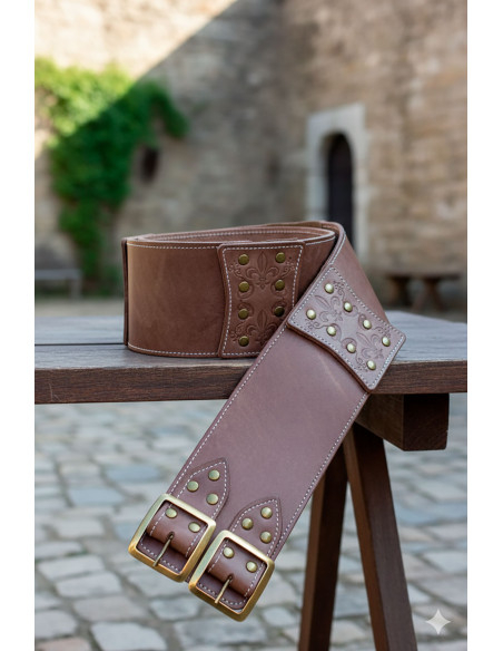Lombard Medieval Belt - Brown