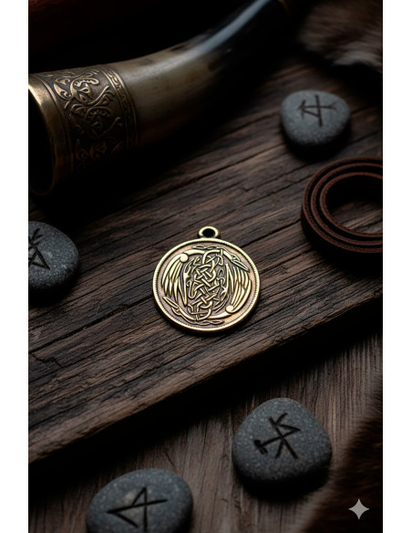 Celtic Wings Pendant - Golden