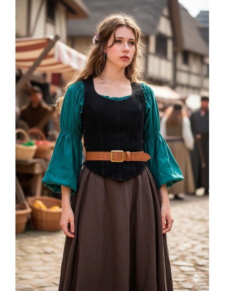 Medieval Leather Bustier Model... Medieval Leather Bustier Model...