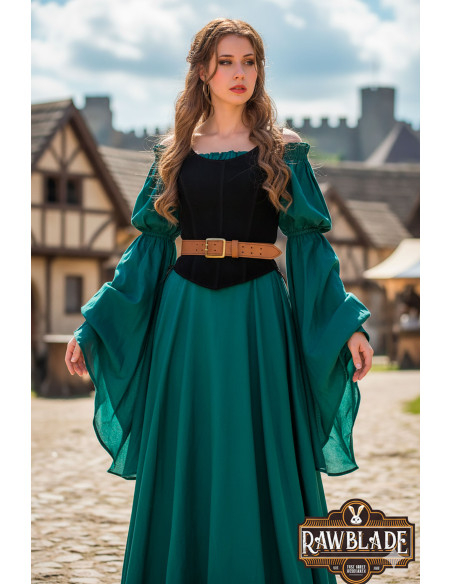 Medieval Leather Bustier Model... Medieval Leather Bustier Model...