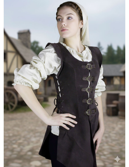 Long medieval leather jerkin...