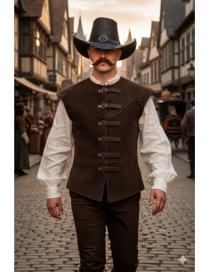 Deluxe DelaCroix Half-Wing Musketeer Hat, Black 2