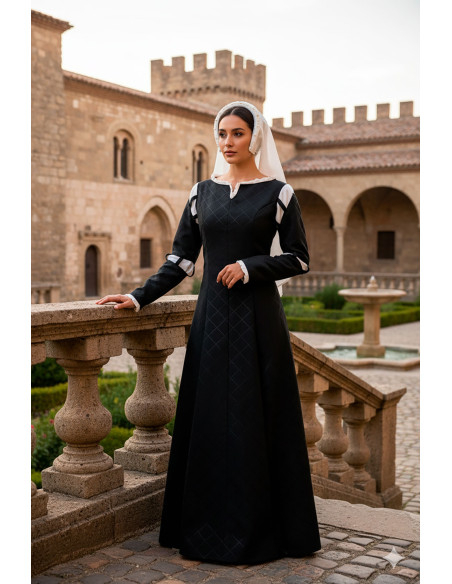 Medieval Dress Mérida - Black