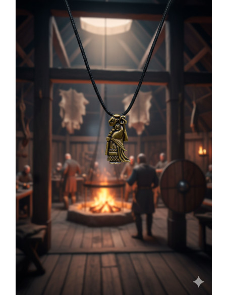 Nordic Valkyria Pendant - Gold