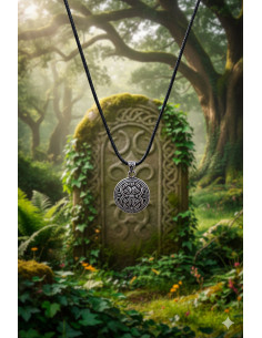 Celtic cross with knot - silver 2