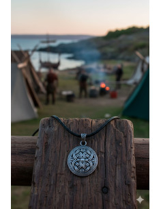 Celtic cross with knot - silver