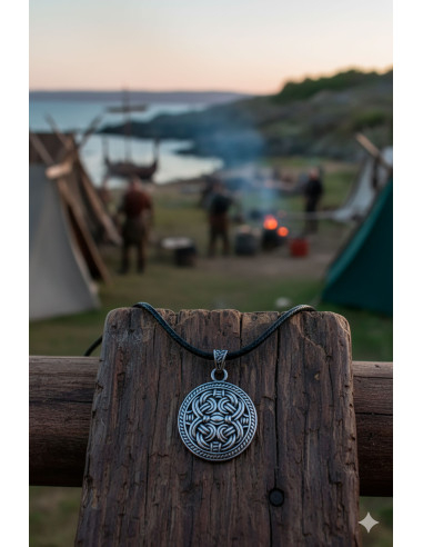 Celtic cross with knot - silver