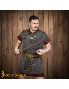 Roman Lorica in chainmail, conical round ring 9mm. 2