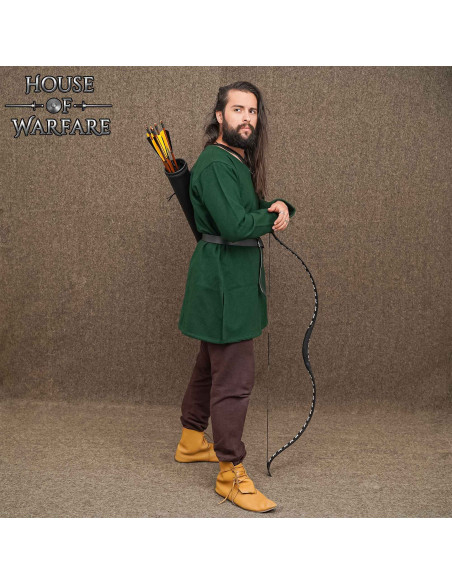 Medieval leather quiver for back,...