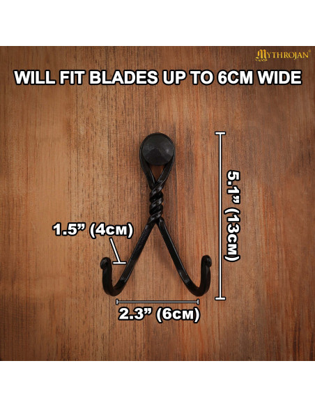 Wall mount for swords in wrought iron... Wall mount for swords in wrought iron...