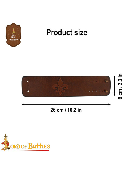 Medieval leather bracelet with relief... Medieval leather bracelet with relief...