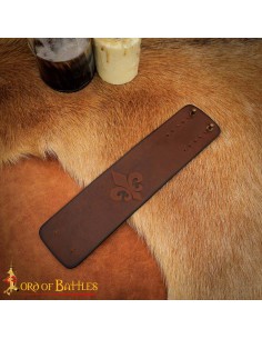 Medieval leather bracelet with relief design of... 2