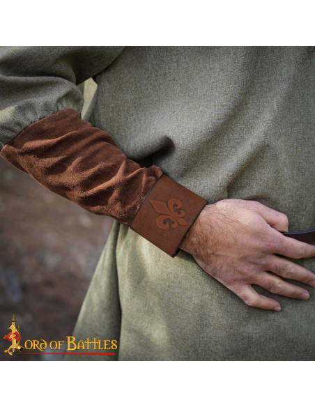 Medieval leather bracelet with relief... Medieval leather bracelet with relief...