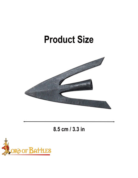 Set of 3 swallowtail arrow tips (8.5...