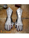 Medieval fantasy Gothic gauntlets, size 16