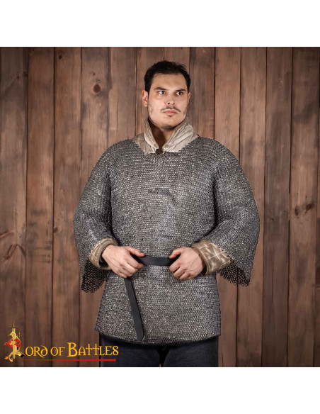 Chainmail haubergeon model, riveted... Chainmail haubergeon model, riveted...