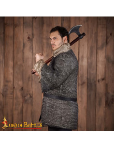 Chainmail haubergeon model, riveted round ring (9 mm.) 2