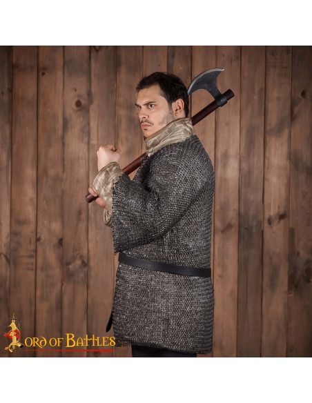 Chainmail haubergeon model, riveted... Chainmail haubergeon model, riveted...