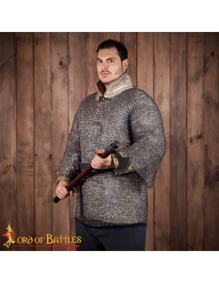 Chainmail haubergeon model, riveted... Chainmail haubergeon model, riveted...