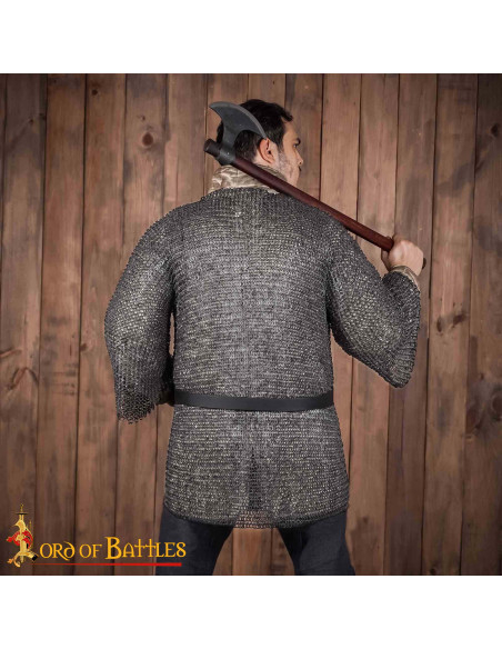Chainmail haubergeon model, riveted... Chainmail haubergeon model, riveted...