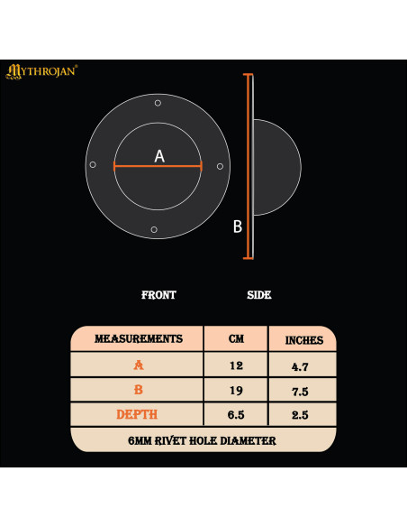 Medieval boss for Nordic shield,... Medieval boss for Nordic shield,...
