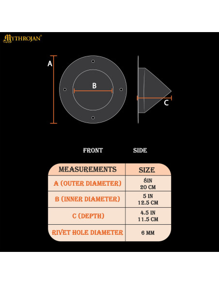 Medieval boss for Germanic shield,... Medieval boss for Germanic shield,...