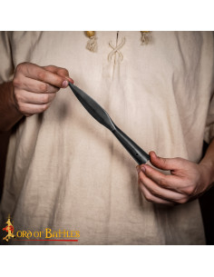 Medieval spear tip in forged steel (21 cm.) 2