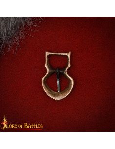Small medieval buckle in antique bronze for belt 2