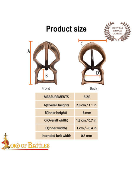 Small medieval buckle in antique... Small medieval buckle in antique...