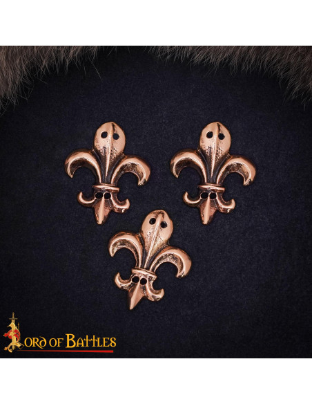 Set of 3 medieval ornaments with... Set of 3 medieval ornaments with...