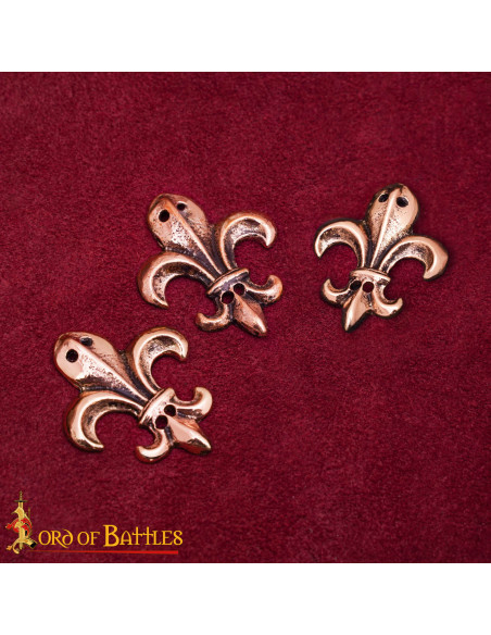 Set of 3 medieval ornaments with... Set of 3 medieval ornaments with...