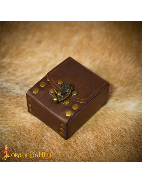 Small leather belt bag, brown color Small leather belt bag, brown color