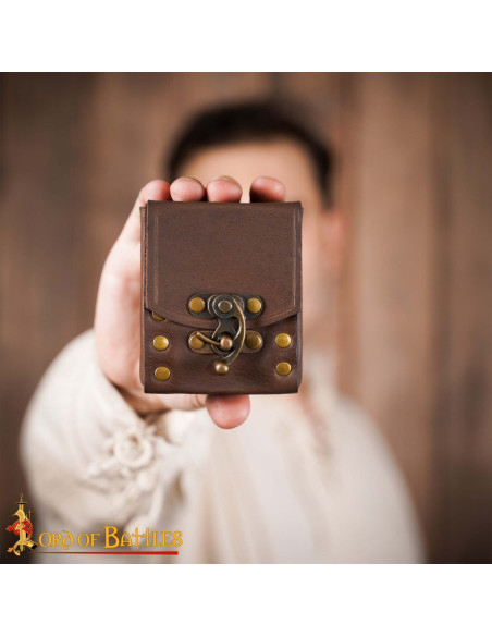 Small leather belt bag, brown color Small leather belt bag, brown color