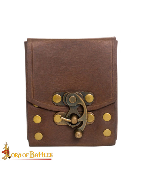 Small leather belt bag, brown color Small leather belt bag, brown color