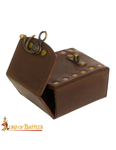 Small leather belt bag, brown color Small leather belt bag, brown color