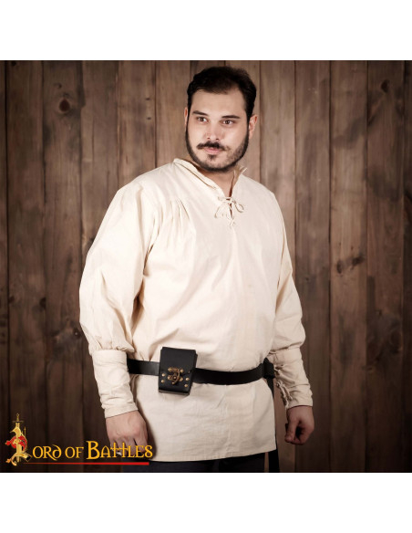 Small leather belt bag, black color Small leather belt bag, black color