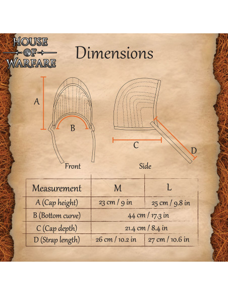 Medieval padded crespina, natural color Medieval padded crespina, natural color