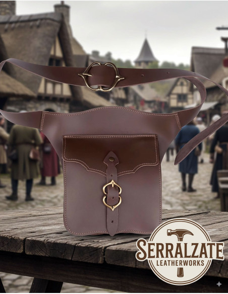 Medieval messenger bag of the...