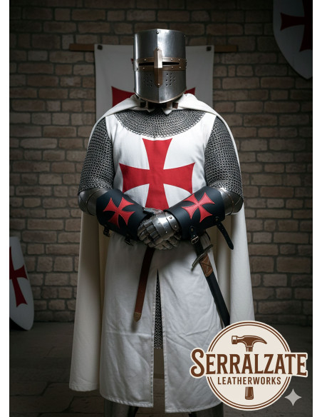 Templar leather bracelets with the... Templar leather bracelets with the...