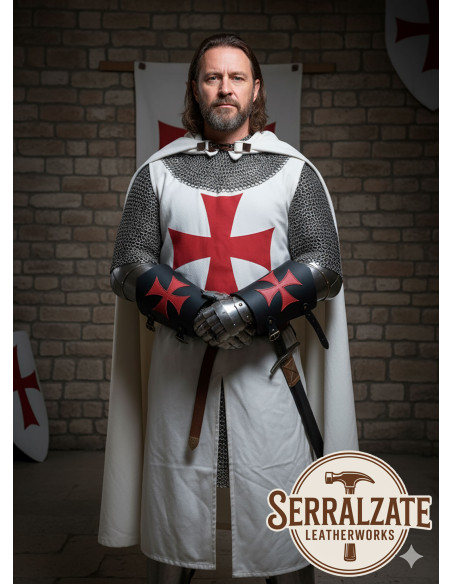 Templar leather bracelets with the... Templar leather bracelets with the...