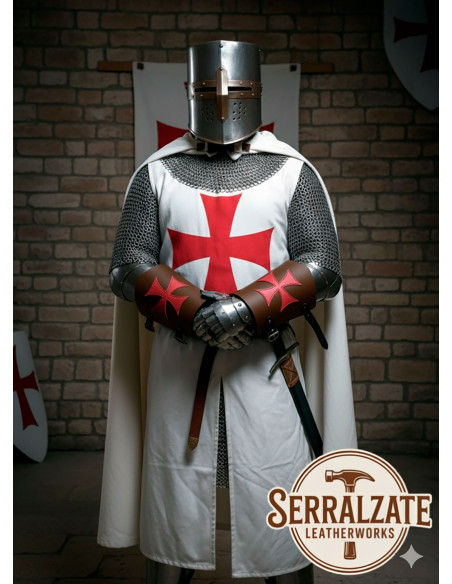 Templar leather bracelets with the... Templar leather bracelets with the...