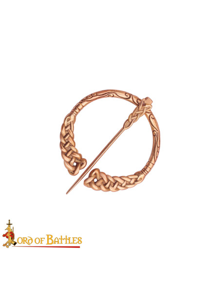 Bronze Viking Brooch with Braided... Bronze Viking Brooch with Braided...