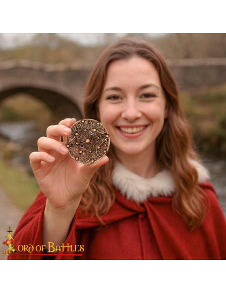 Vintage Bronze Viking Brooch in... Vintage Bronze Viking Brooch in...