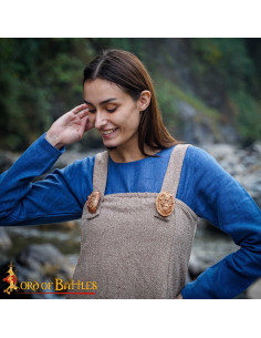 Viking Brooch Oval 9th Century in Bright Bronze 2